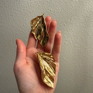 Zara Gold Leaf Earrings